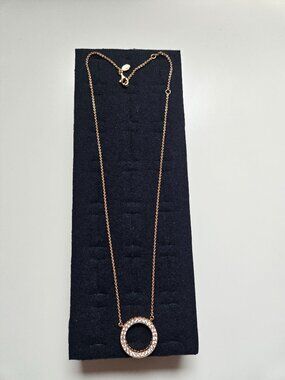 Pandora rose gold plated silver necklace